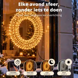 FlinQ Micro LED Wreath 50 cm - Afbeelding 6