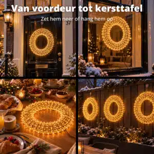 FlinQ Micro LED Wreath 50 cm - Afbeelding 7