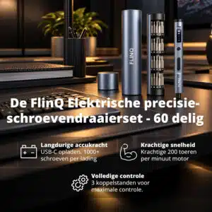 FlinQ Precision Electric Screwdriver - 60 Bits - Afbeelding 2