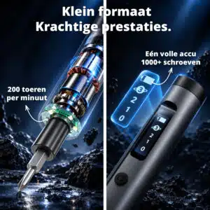 FlinQ Precision Electric Screwdriver - 60 Bits - Afbeelding 3