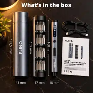 FlinQ Precision Electric Screwdriver - 60 Bits - Afbeelding 10